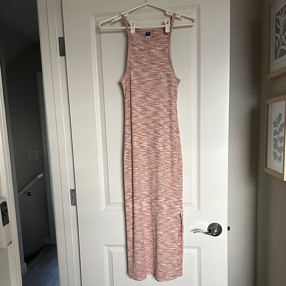 Old Navy Pink Sleeveless Midi Dress